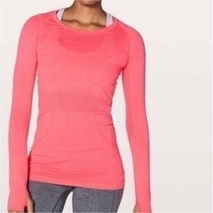 Lululemon Swiftly Tech Long Sleeve Top Pink